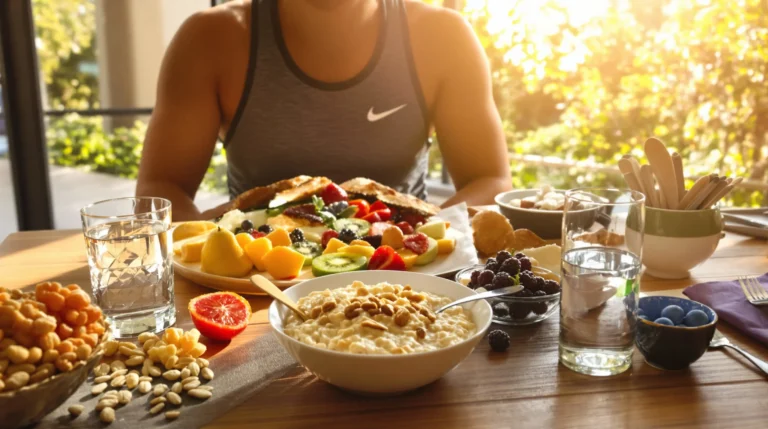 que manger le matin d'une course