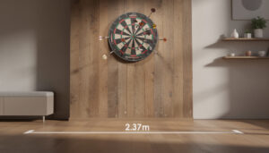Quelle est la distance idéale pour jouer aux fléchettes ?